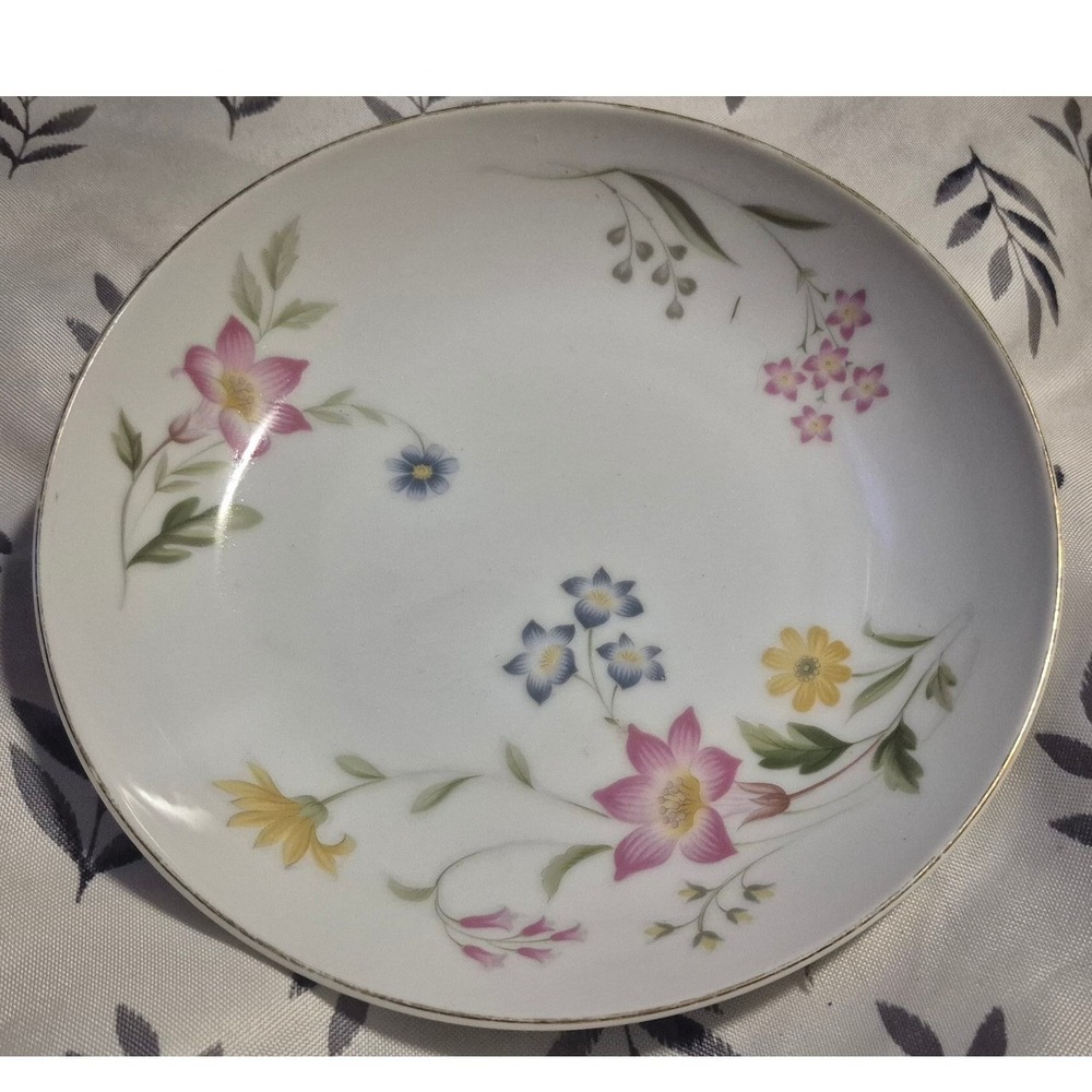 Mikasa Couture Collection Ardmore M6017 Fine Porcelain Floral Bowl Saucer Japan
